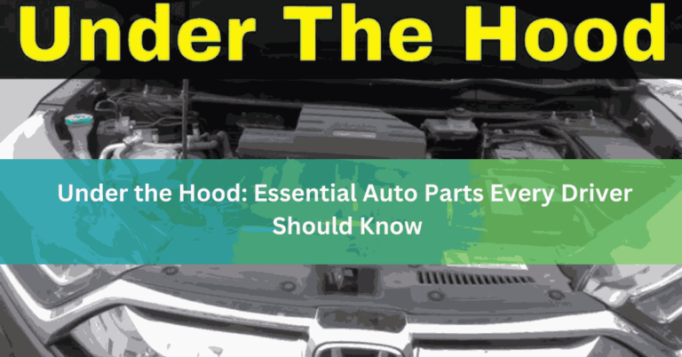 Under the Hood Essential Auto Parts Every Driver Should Know